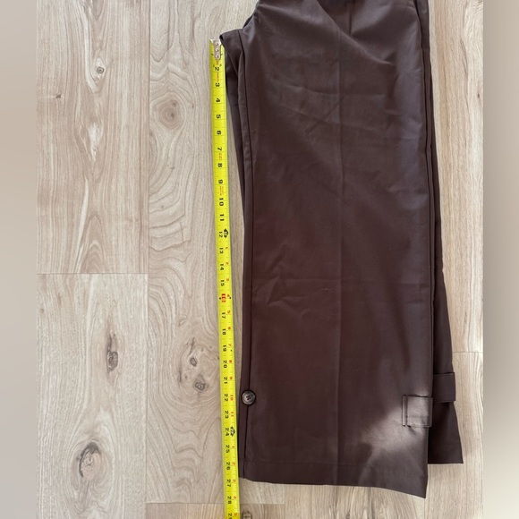 Elegant Brown Women's Ankle Pants - Picture 13 of 13